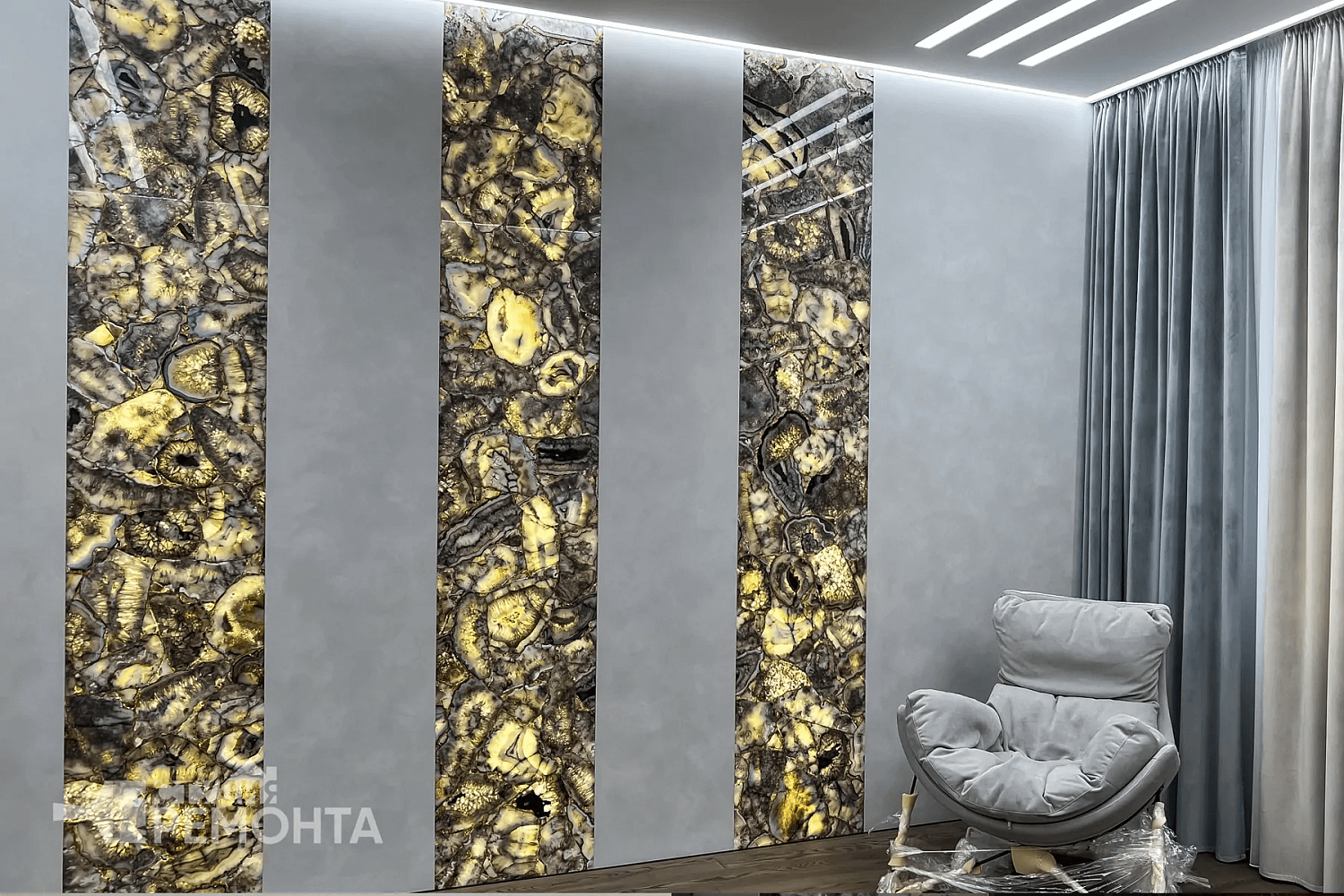 Квартира с натуральным камнем в Измайлово